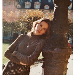 NWT Rouje Will turtleneck sweater in Chocolate, size 34 XS or Small